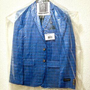 Ralph Lauren Boys Blue Plaid Blazer